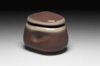 "Frosty Fudge" sugar bowl with lid