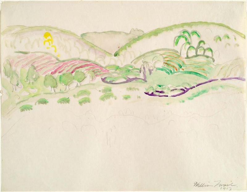 Landscape with Plowed Fields in the Distance