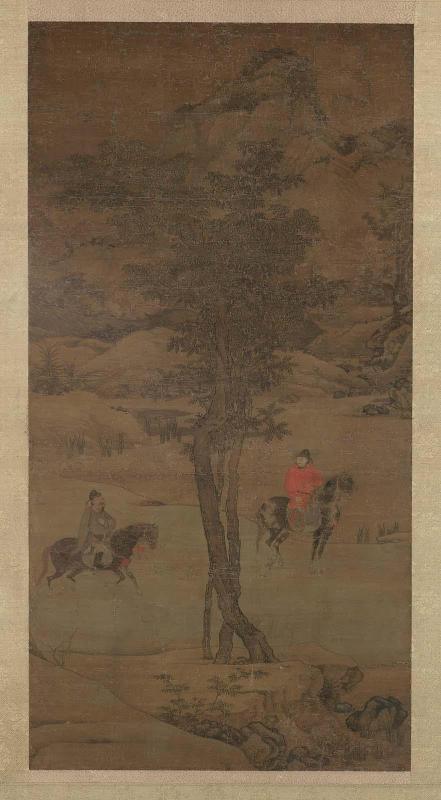 Landscape with two horsemen