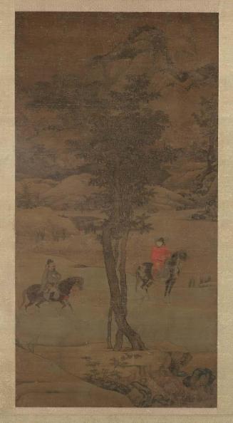 Landscape with two horsemen