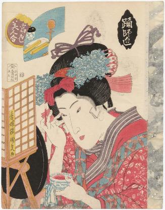 Dance Teacher (Odori shishô), from the series Contest of Present-day Beauties (Tôsei bijin awase)