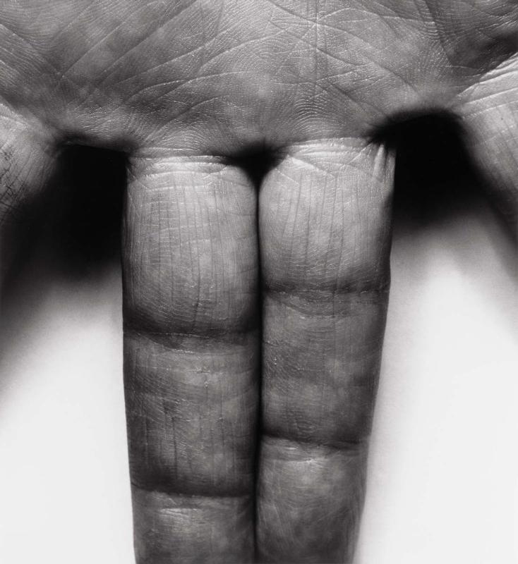 Self Portrait (Spread Fingers), from the series, A Body of Work