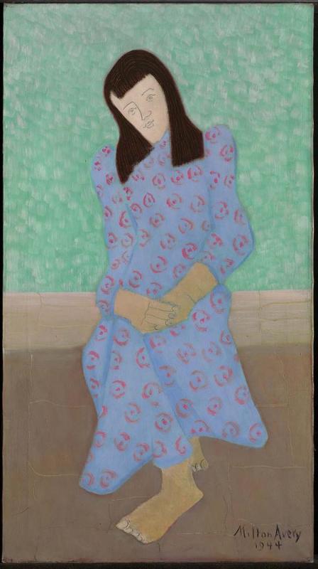 The Artist's Daughter in a Blue Gown