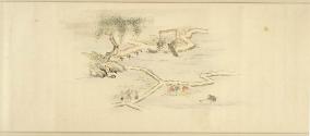 Peasants working by river