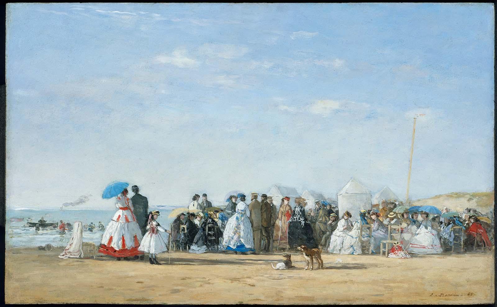 Fashionable Figures on the Beach