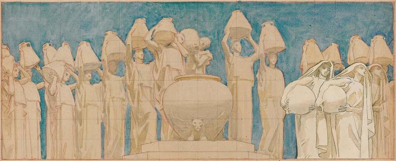 Museum of Fine Arts Mural Study: The Danaïdes