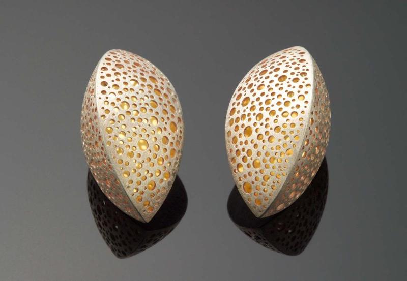 Pierced Boat Earrings