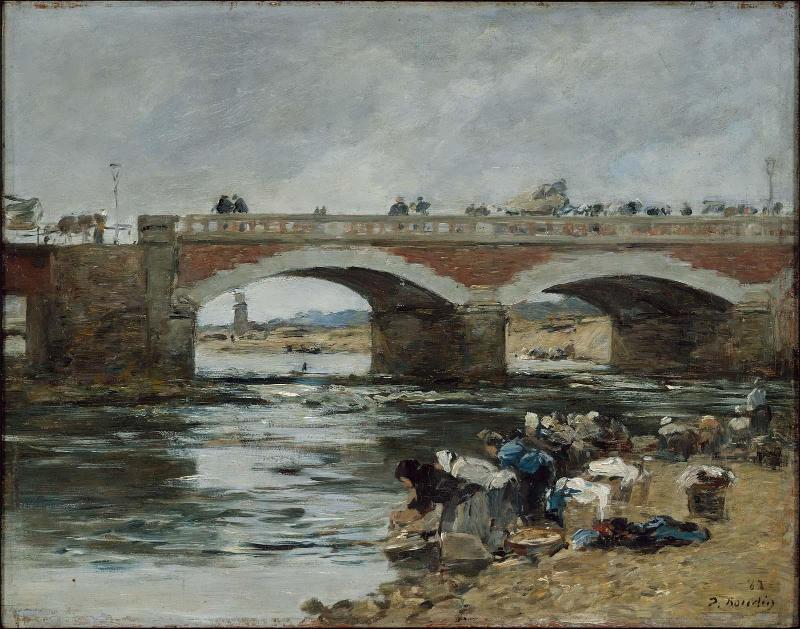 Washerwomen near a Bridge