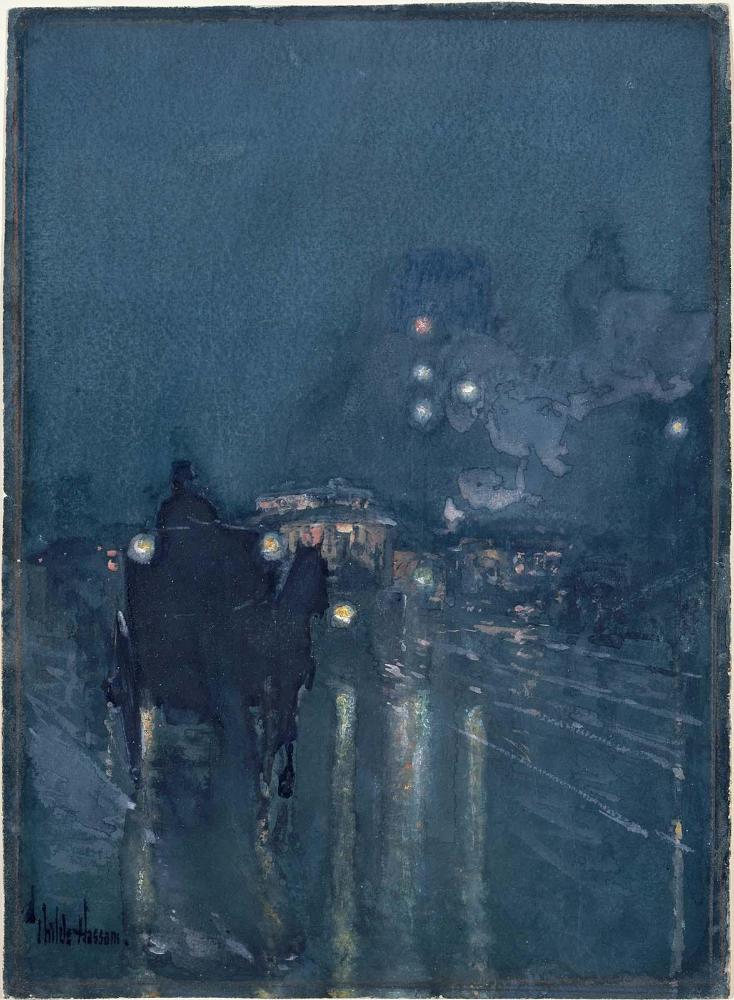 Nocturne, Railway Crossing, Chicago