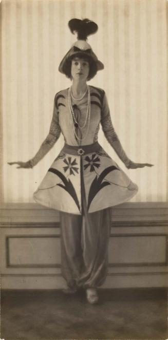 Mrs. Gertrude Vanderbilt Whitney, in a Costume by Leon Bakst