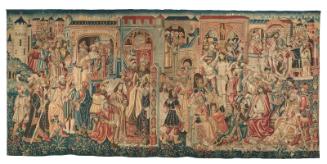 Tapestry: Christ Before Pilate and Herod, from the series THE PASSION OF CHRIST