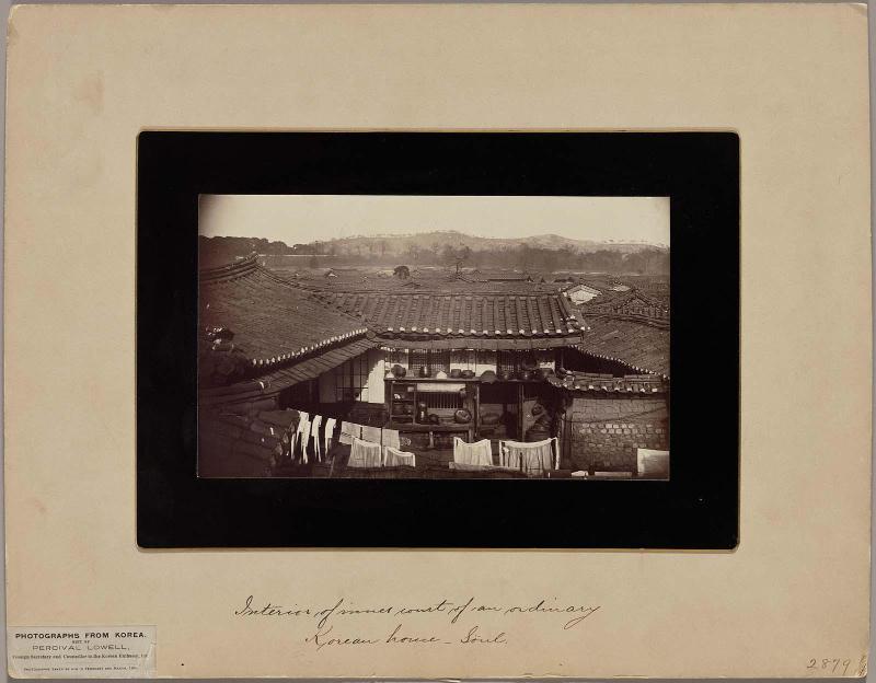 Interior of Inner Court of an Ordinary Korean House - Seoul  (NRICP Relic No.: 2879)