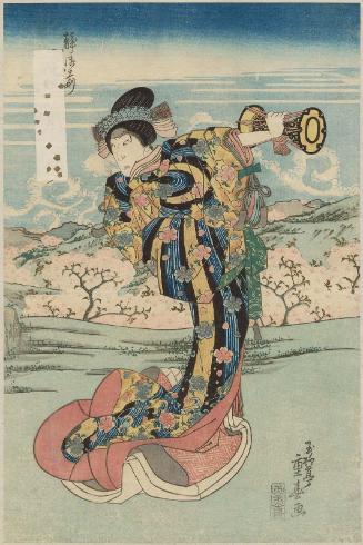 Actor Onoe Kikugorô III as Shizuka Gozen