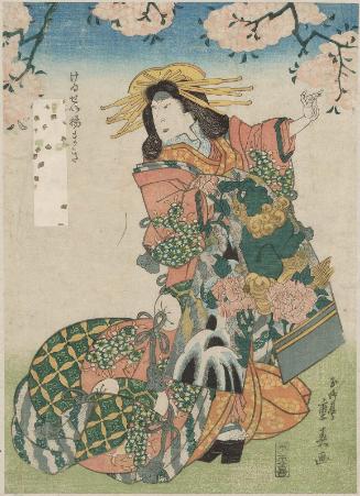 Actor Nakamura Matsue III as the Courtesan Agemaki