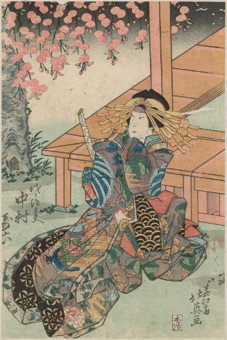 Actor  Nakamura Karoku I as Yoyo Kinudayû