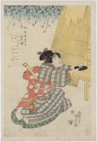 Actor Iwai Kumesaburô II as Onnadate Otsuru