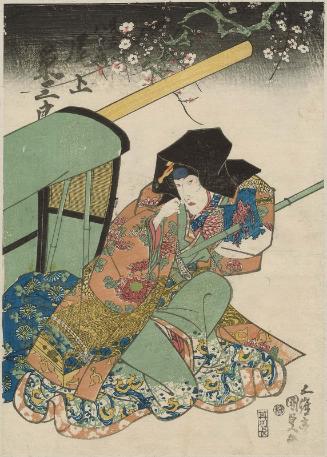 Actor Onoe Eizaburô III in an Imagined Role as Yaeume (Mitate Yaeume)