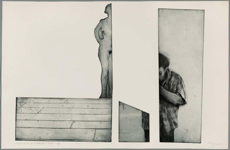 The Artist and the Model: Composition with Artist at Easel
