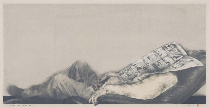 Diary: February 11th, 1995 (b); Sleeping Man and Newspaper