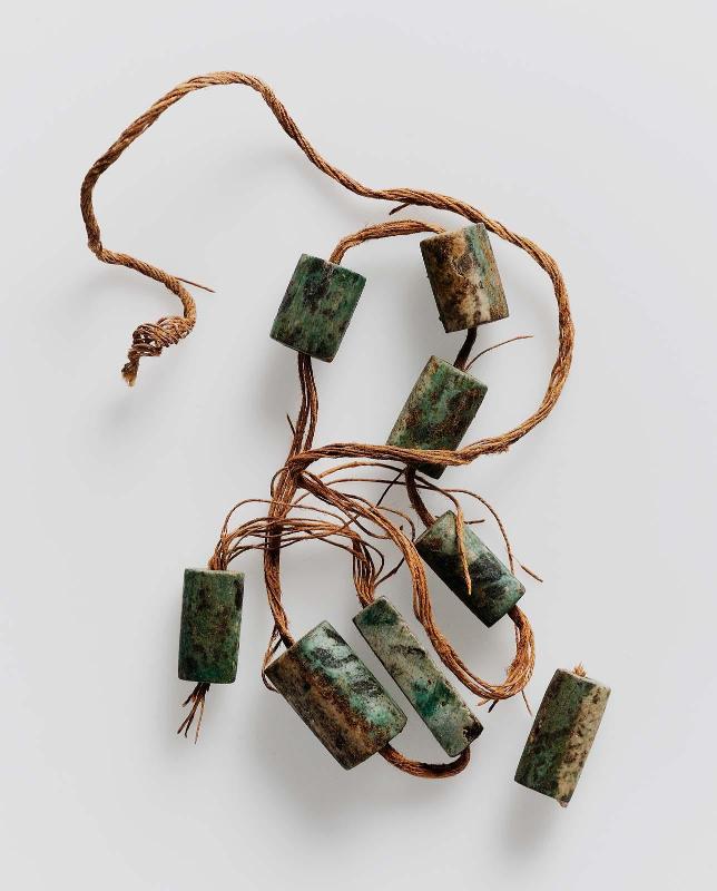 Steatite necklace from the burial of a man