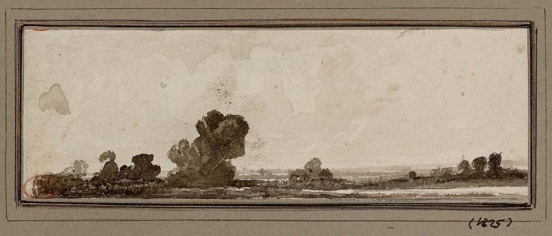 View on the Seine (clouds)