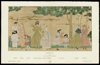"Vichy (2) ou Le Jeu des Marionnettes," plate 3 from Gazette du Bon Ton, Volume 2, No. 8–9