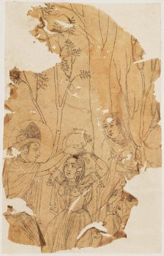 Krishna Robbing the Gopis of Curd
