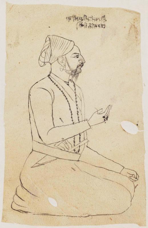 Portrait of Dolat Singh of Sikri seated