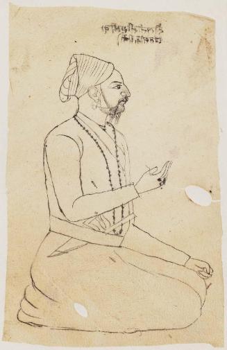 Portrait of Dolat Singh of Sikri seated
