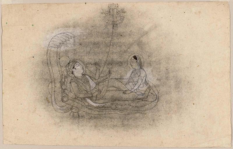 Vishnu Reclining on Sesha