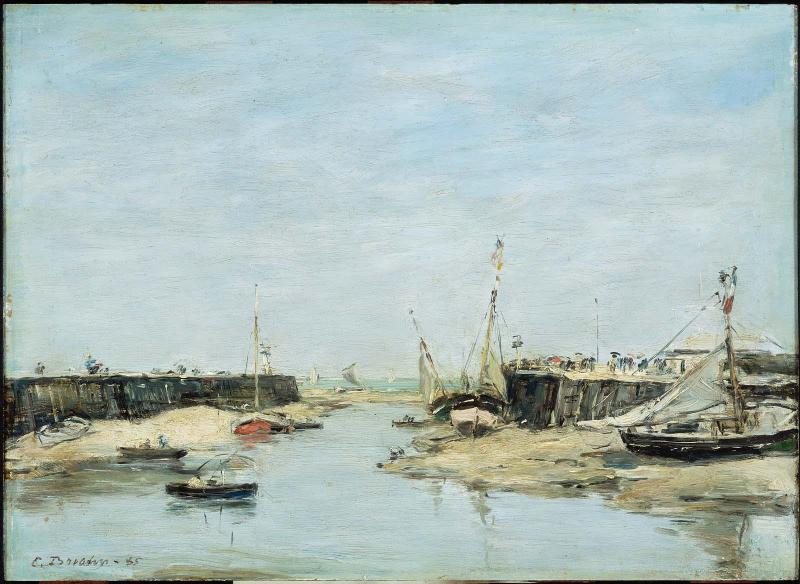 Trouville, Les Jetees a Maree Basse